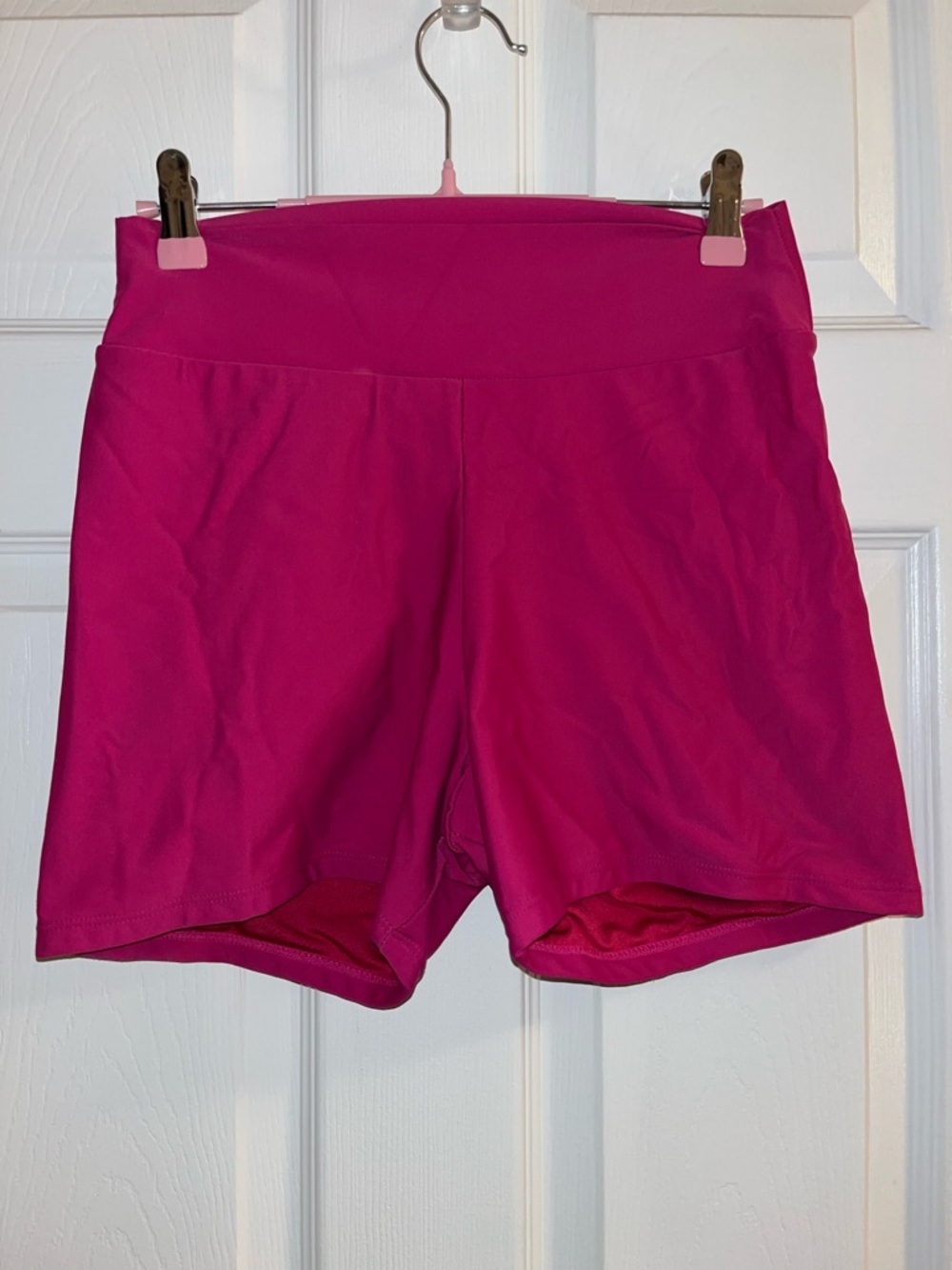 Hapari Hot Pink High-Waist Bike Shorts